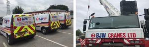 Images of crane hire vehicles